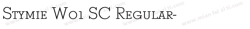 Stymie W01 SC Regular字体转换